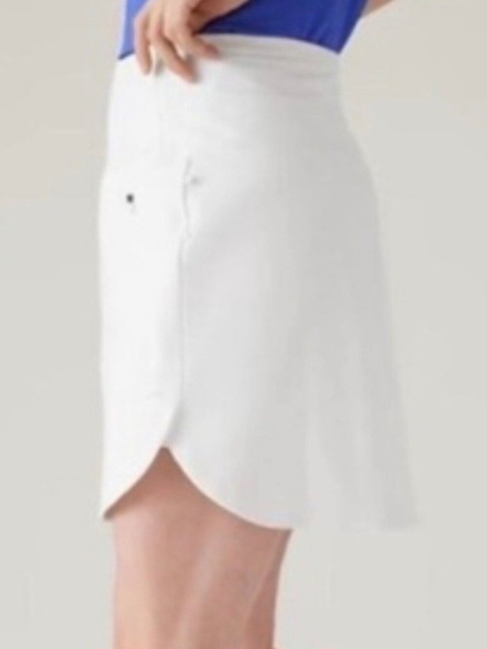 Athleta Fairway Golf Skort 18" White Size XL NWT Tennis Golf Pickleball